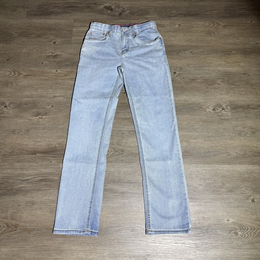 Levi's 514 Slim Straight Jeans Boys Size 16 Reg W28 L30 Blue Stretch Denim